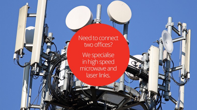 Need to connect two offices? Jeanneret Electrical Technologies specialise in high speed microwave and laser links.